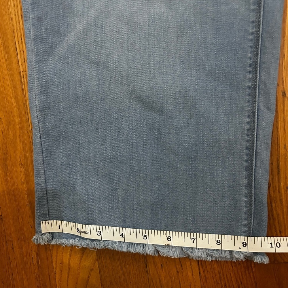 Susan Graver Blue Wide Leg Jeans Petite - Picture 12 of 13